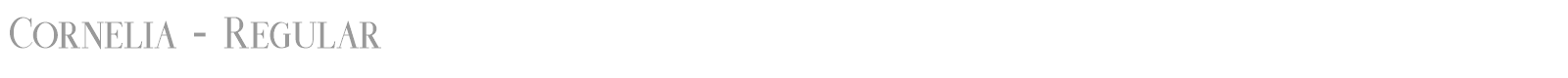 Cornelia font preview